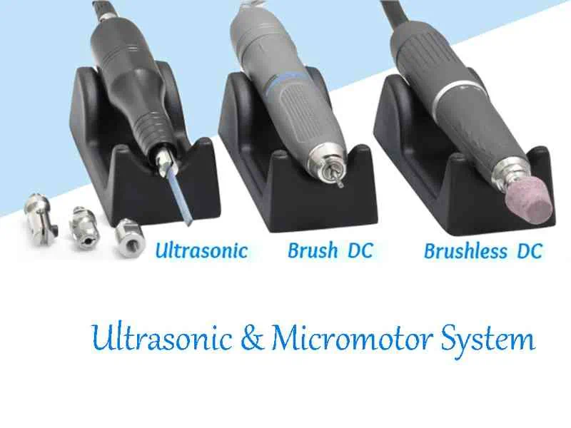polimento ultrassônico e sistema de micromotor